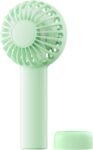 Mini Portable Fan - Rechargeable Handheld Fan, 3 Speeds Personal Small Hand Gifts for Travel Essentials, Lash, Makeup, Eyelash, Kids, Girls, Women - USB, Cute Design Green