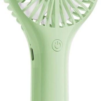 Portable Mini Fan - Powerful Personal Handheld Fan with 3 Speeds, Cute and Small, USB Rechargeable for Travel/Lash/Makeup/Outdoor/Home, Green